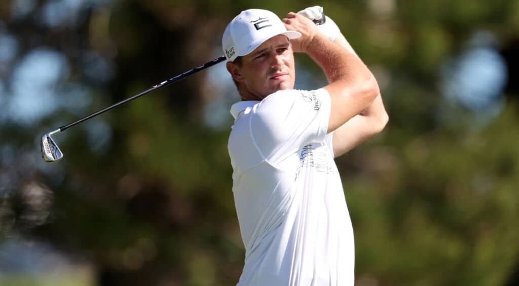 Bryson Dechambeau playing golf