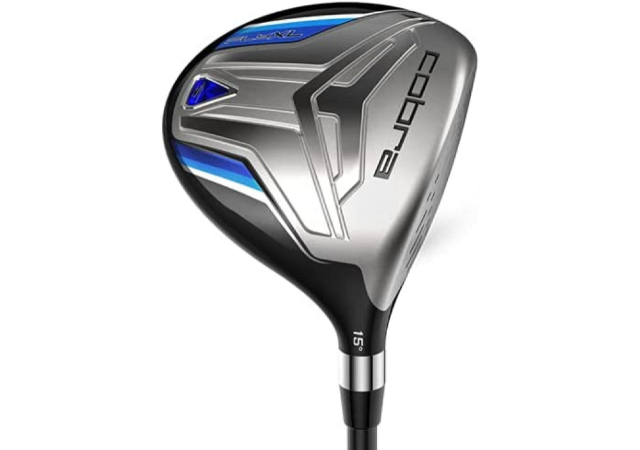 Three-wood Cobra Golf Fly XL on white background