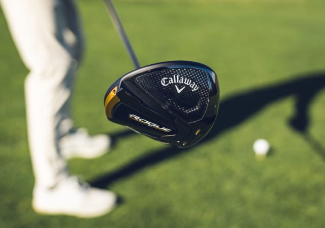 A golfer using a Callaway Rogue ST Max Driver on the golf course