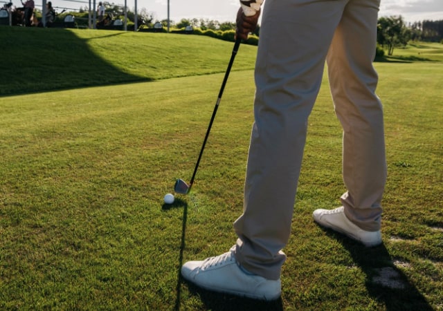 Proper golfer alignment position