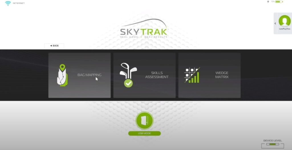 skytrak plus game modes