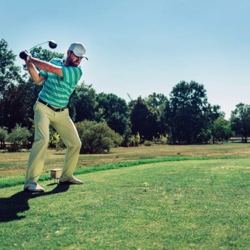 golf swing too hard