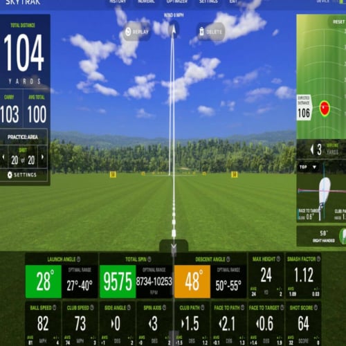 max height launch monitor data