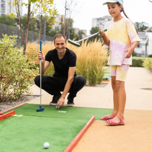 golf with kids