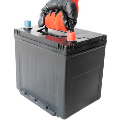 carrying a battery