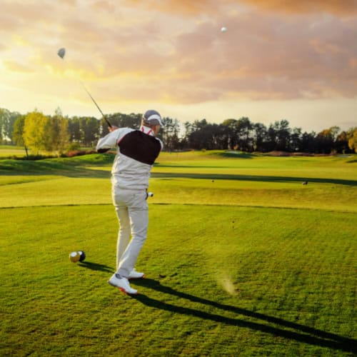 Golf Lag Step and Turn Drill