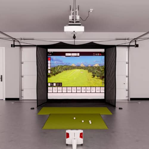 Flightscope X3 Garage Golf Simulator Package