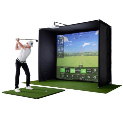 Home Golf Simulator Package with Impact Screen Enclosure