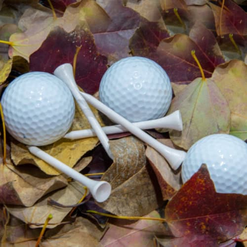 Golf Balls and tees